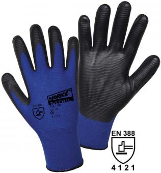 1165 NYLON SUPER GRIP NITRIL Feinstrickhandschuh (6 Paar) 